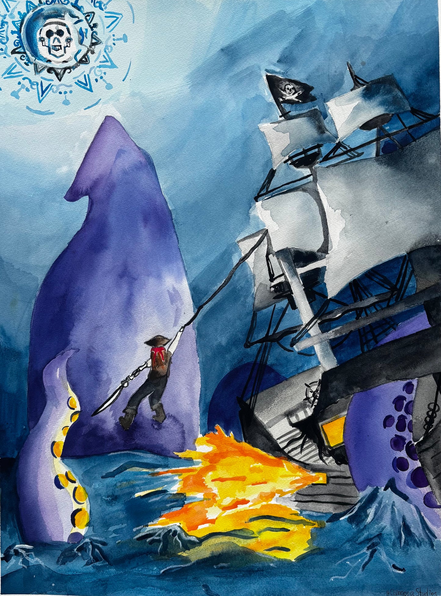 Pirate Ship Print